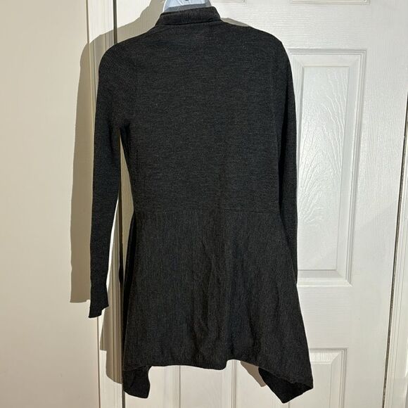 Theory Womens Gray Wool open front Cardigan Sweater size SP - Picture 3 of 9